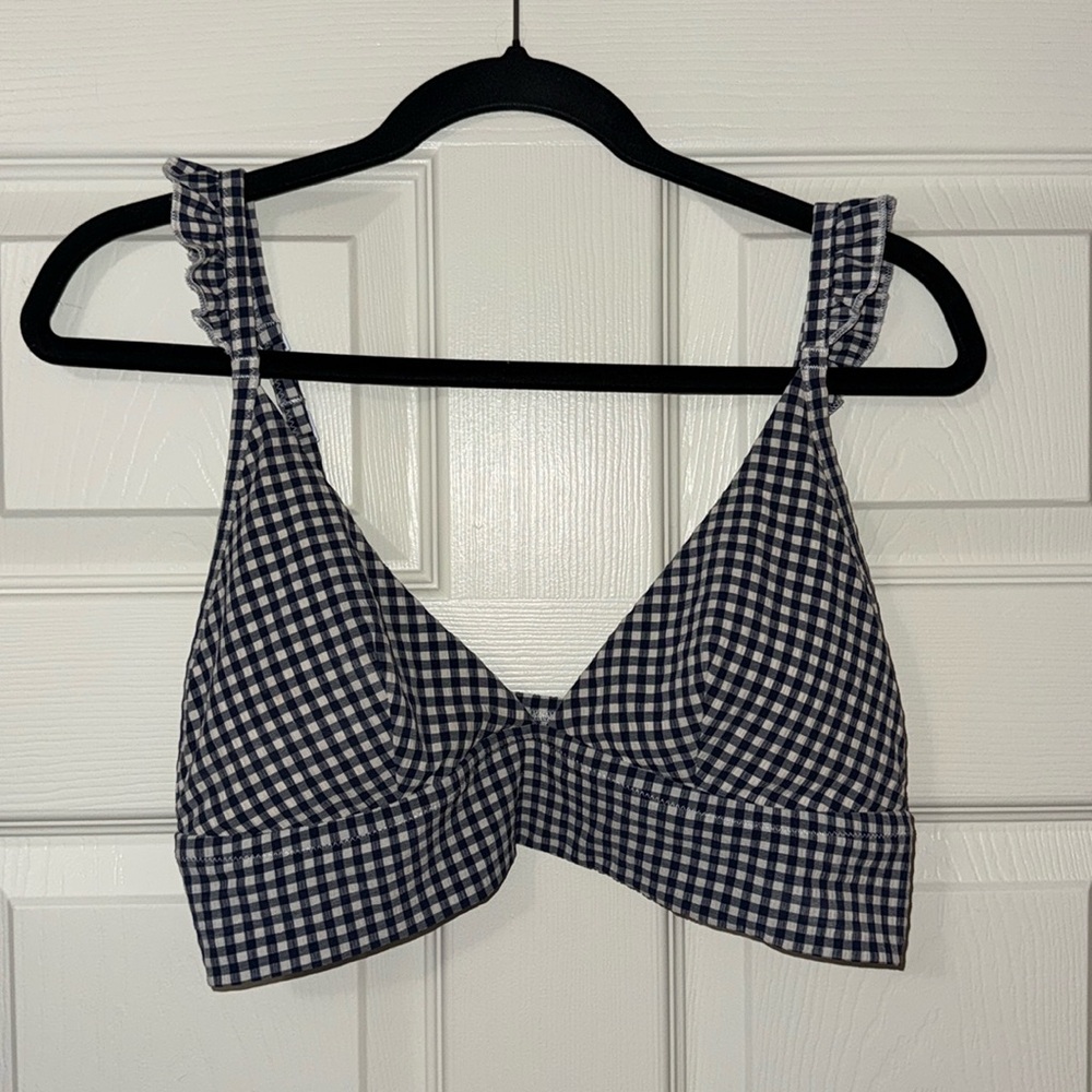 Aerie Gingham Bikini Top